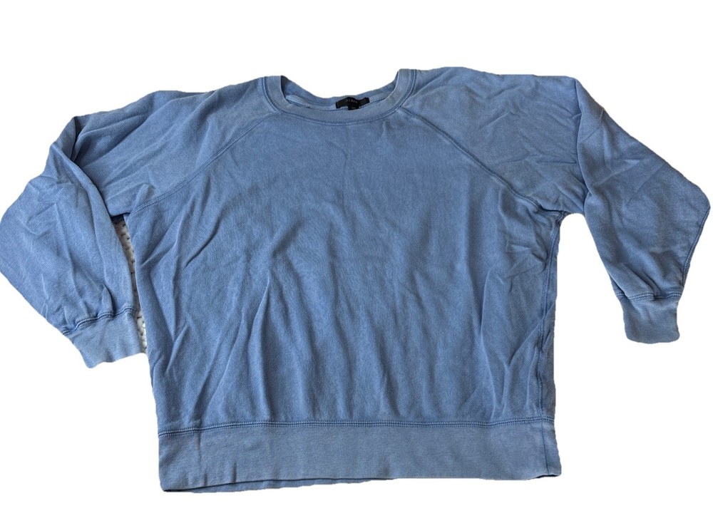 J Crew Sweatshirt, Relaxed Fit Crew Neck, Blue, Women’s Size XS