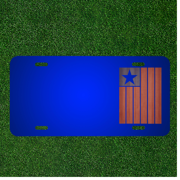 Custom Personalized License Plate With Add Names To American Flag Flag