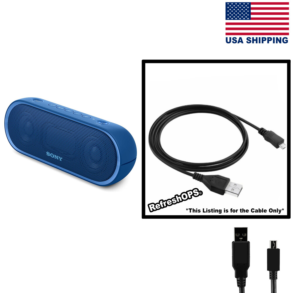 Sony SRS-XB20 Portable Bluetooth Speaker USB Cable Transfer Cord Replacement