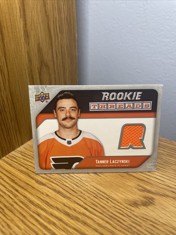 Upper Deck 2021-22 Series 2 Rookie Threads Tanner Laczynski #RT-TL