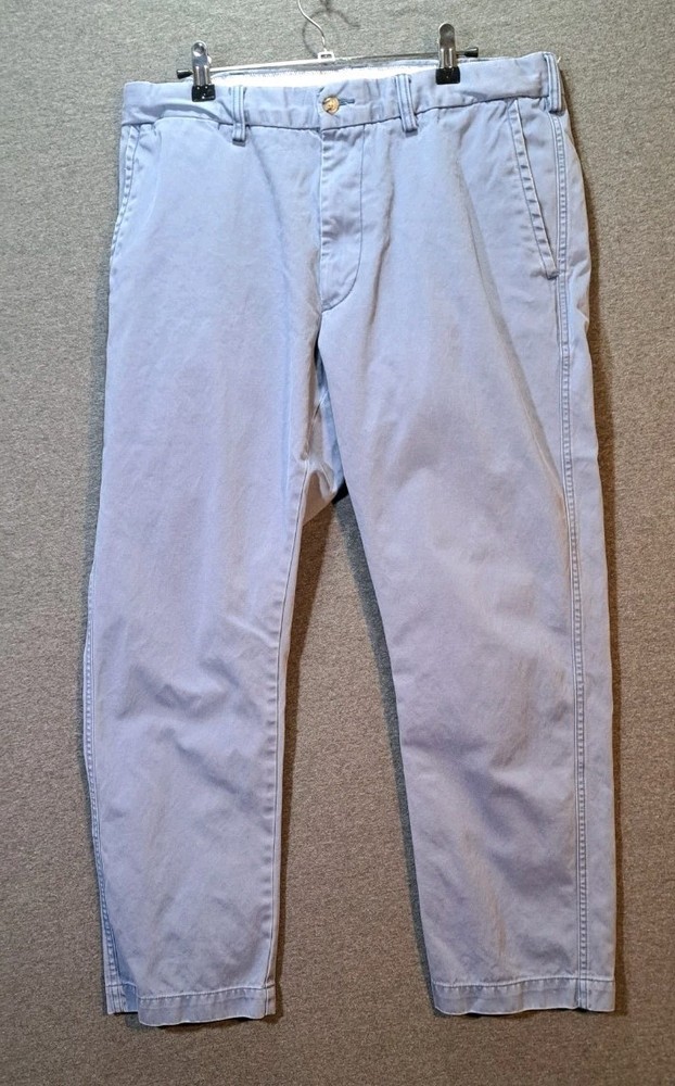 Polo Ralph Lauren Pants Mens 34x30 Light Blue Classic Fit Chino Cotton Casual