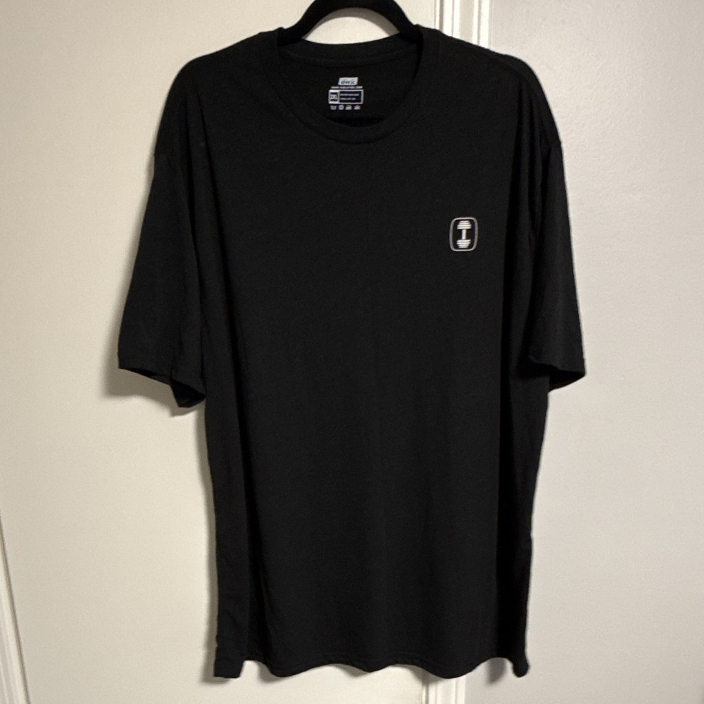 The Lift Box Men’s 2XL Graphic Print Fitness T-Shirt, Black