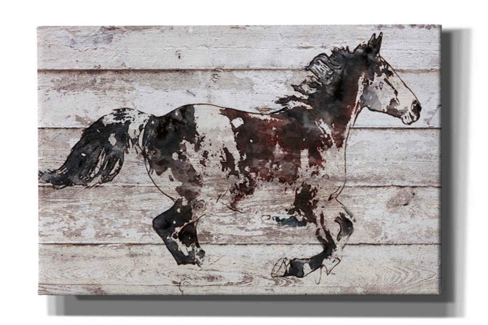 Epic Graffiti 'Running Arabian Horse' by Irena Orlov, Giclee Canvas Wall Art