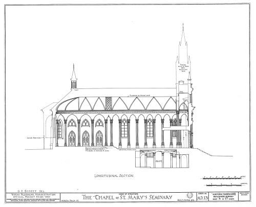 St. Mary's Seminary Chapel,North Paca Street,Baltimore,Maryland,MD,HABS,27
