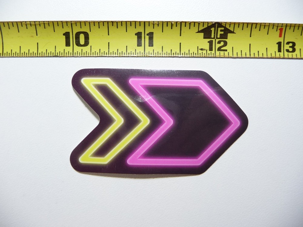 NEON DECAL STICKER ARROW POINT DIRECTION POINT LAPTOP FUNNY CUTE DECORATION