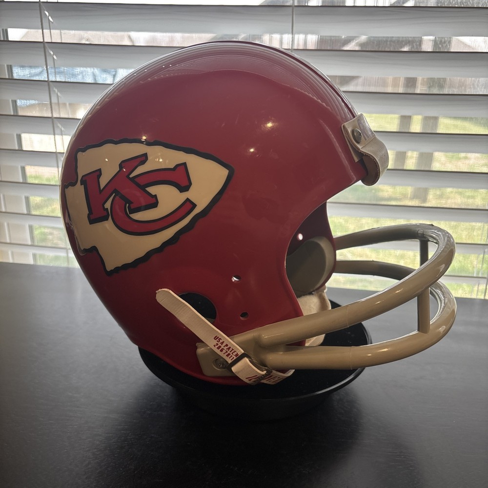 Vintage Kansas City Chiefs Riddel Super Bowl 4 Helmet