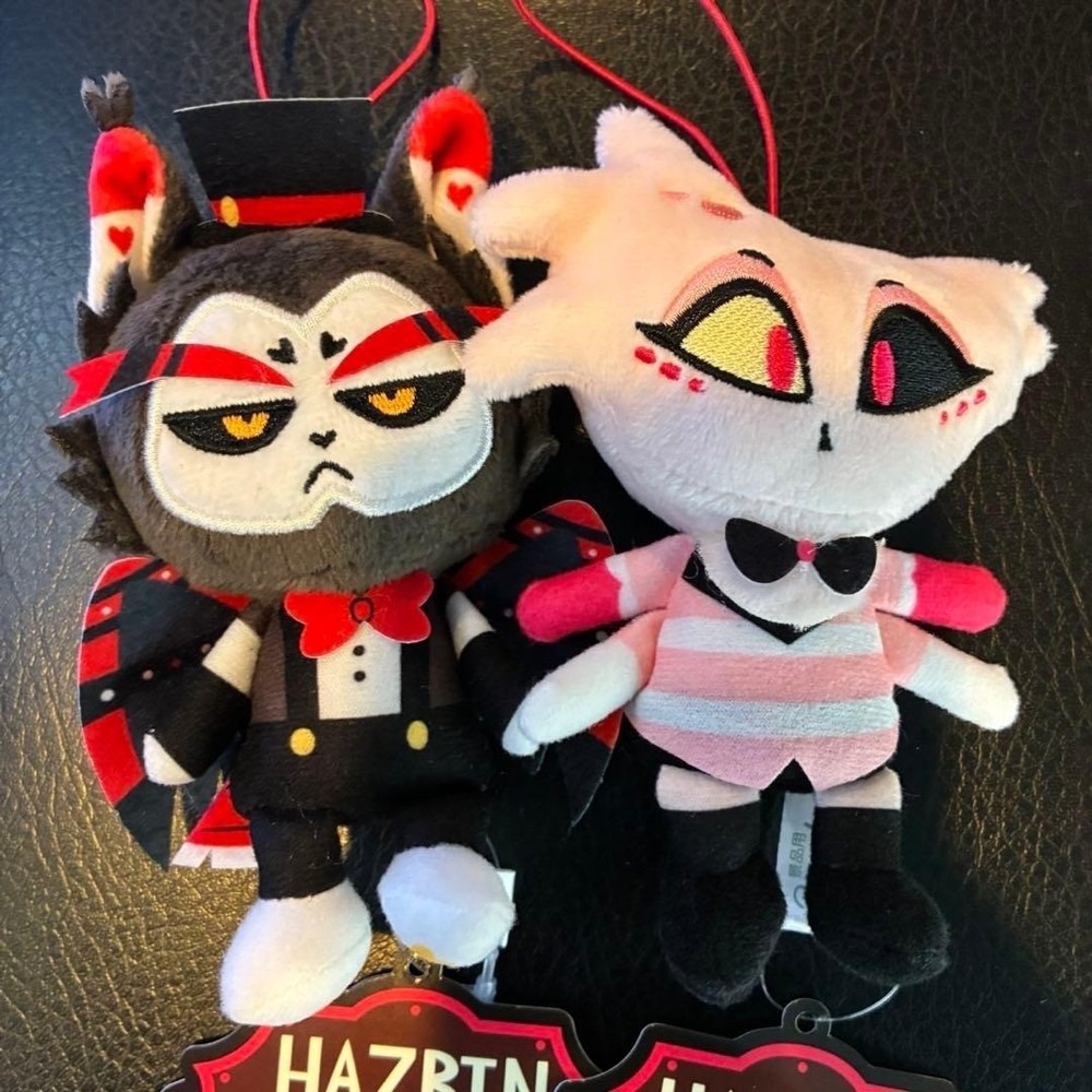 Hazbin Hotel Sitting Plush doll Mascot Husk & Angel Dust set Round One 2026