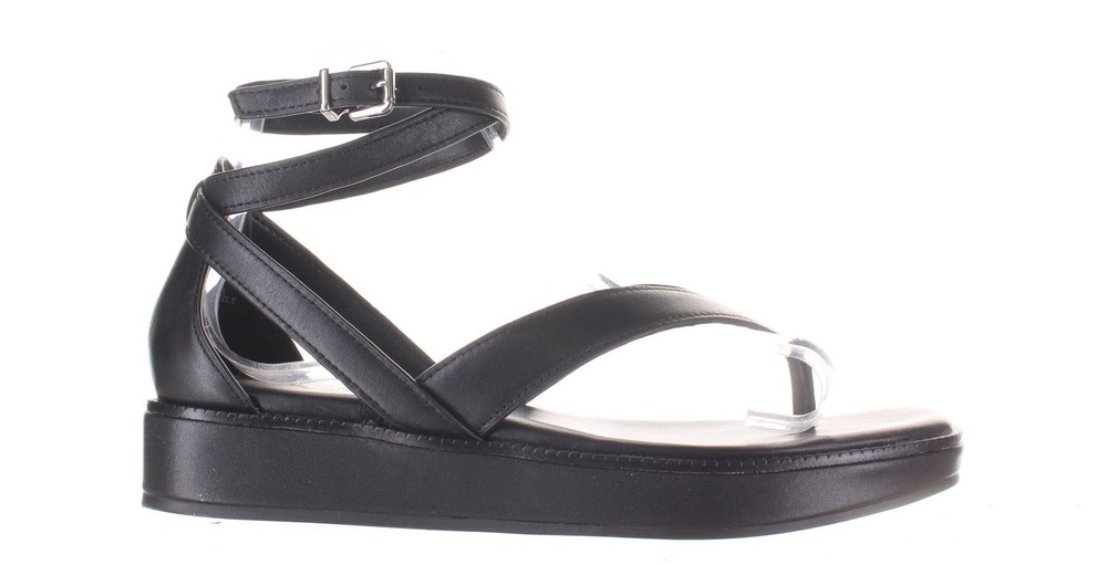 Vince Camuto Womens Praiyani Black Ankle Strap Sandals Size 6.5 (7817406)
