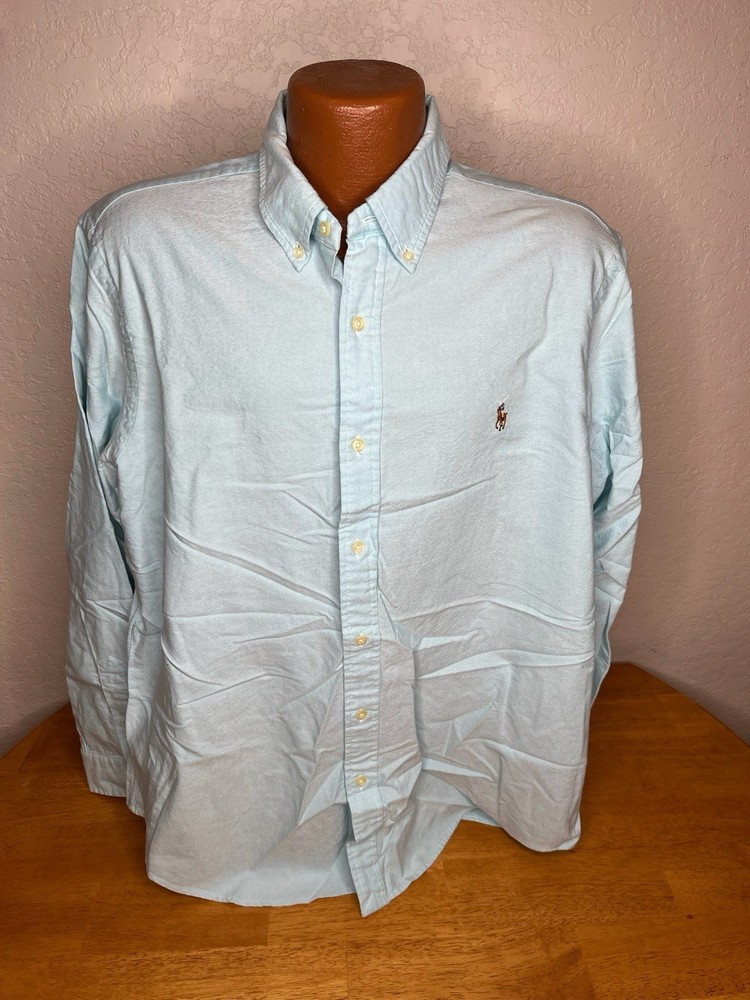 Men's Polo by Ralph Lauren L/S Button Front Shirt Extra Large XL _ Classic Fit