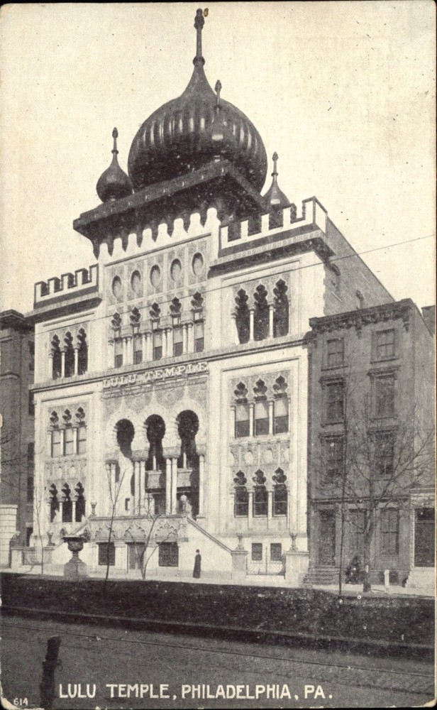Lulu Temple ~ Philadelphia Pennsylvania PA ~ UDB postcard c1905 ~ Uncle Sam back