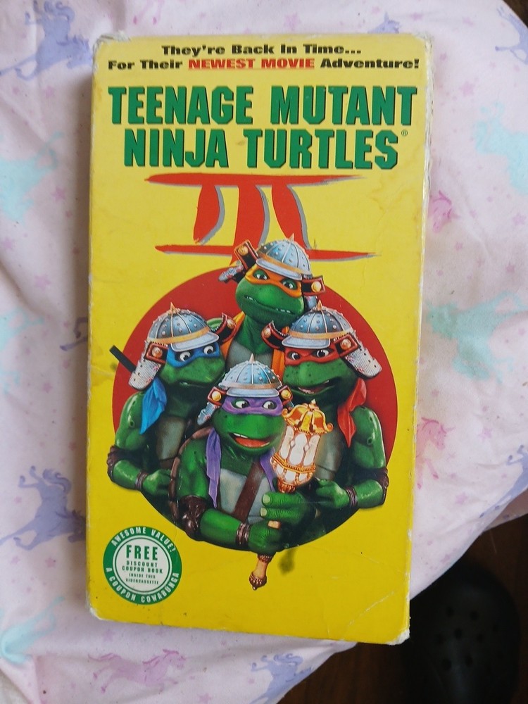 The Teenage Mutant Ninja Turtles III 3 (VHS, 1993) TMNT