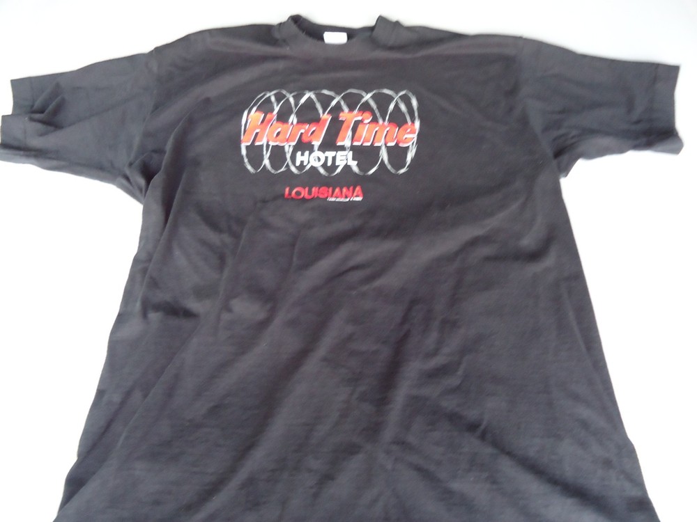 Vintage Black Size Xxl Single Stitch Hard Time Hotel Louisiana T-Shirt Bin
