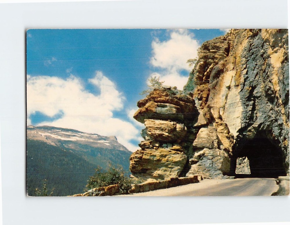 Postcard West Side Tunnel Going-to-the-Sun Highway Glacier National Park Montana