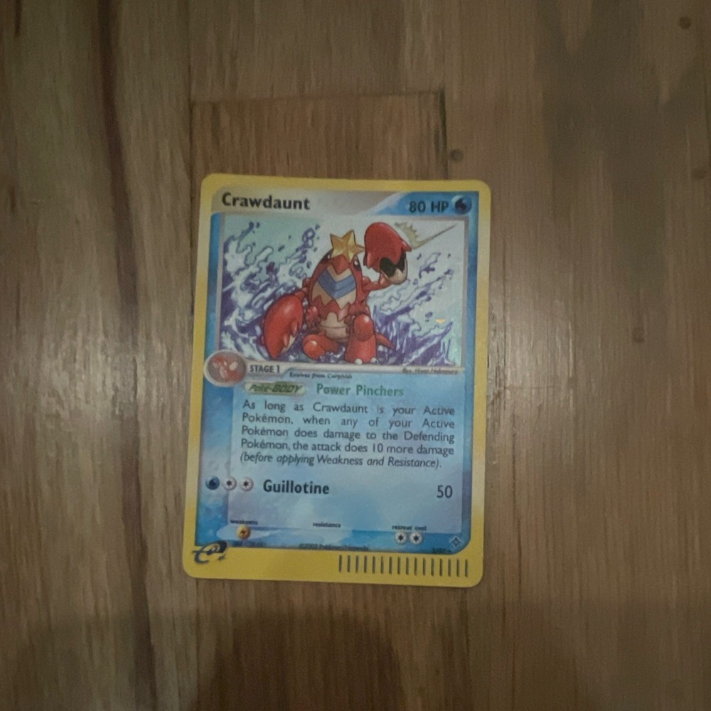 Crawdaunt 3/97 EX Dragon 2003 Reverse Holo Rare Pokemon TCG Card English
