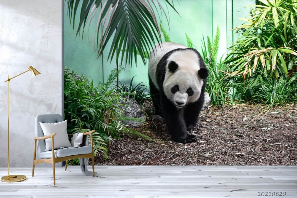 3D China Panda Zoo Wall Murals Wallpaper Murals Wall Sticker