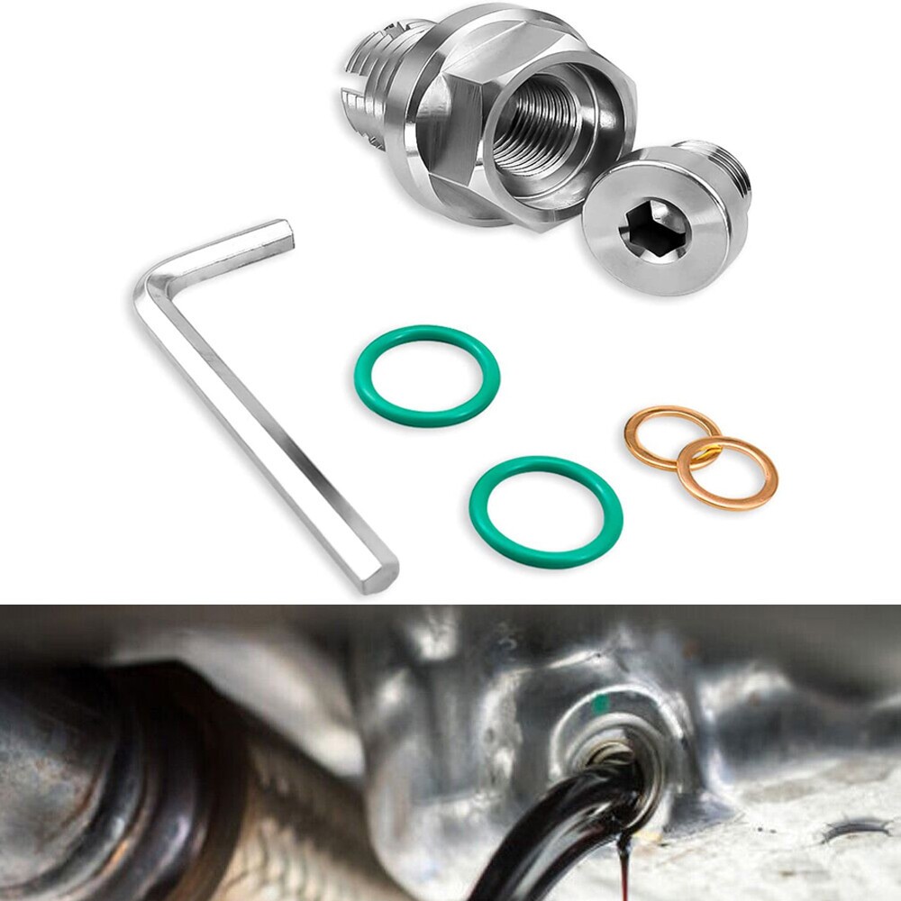M14.1-1.25x15mm Oil Drain Plug Self-tapping Piggyback Stainless Steel Repair Kit