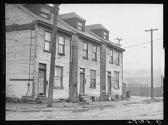 Photo:Pittsburgh Pennsylvania 1941 Slum Area Houses FSA Jack Delano