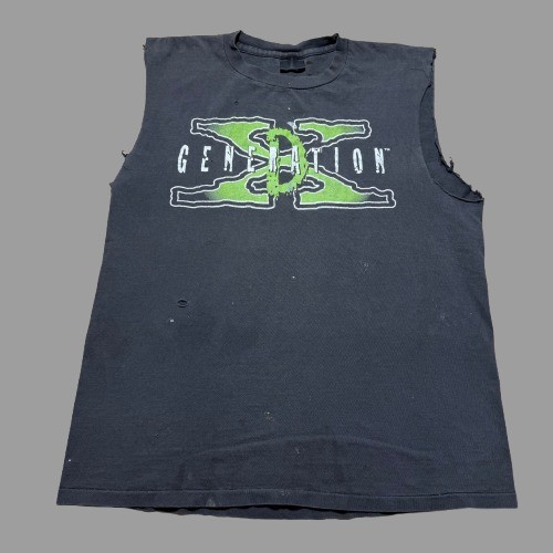 Vintage 1998 WWF D-Generation X Wrestlers Graphic Wrestling Muscle Shirt Large