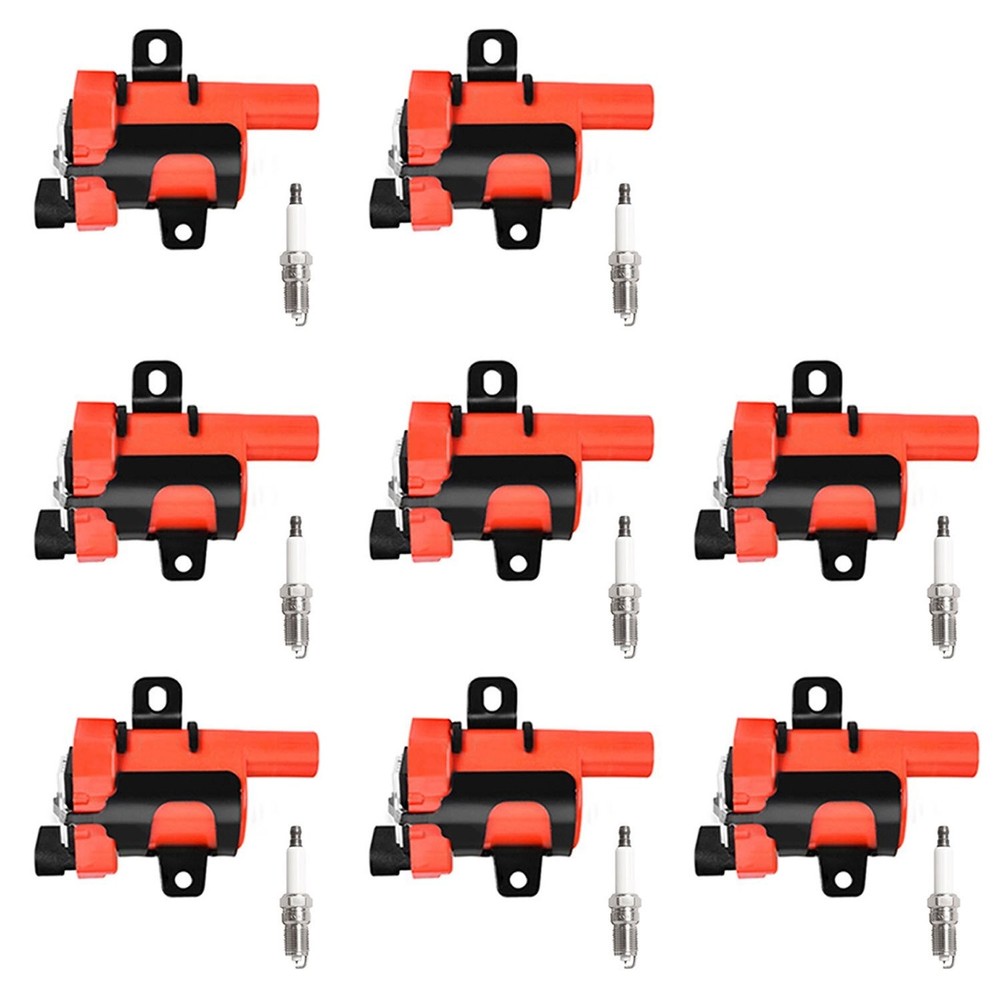Aceon Bright 7805-1213J-4 High-Performance Ignition Coil & Spark Plug Kit for Chev Vehicles
