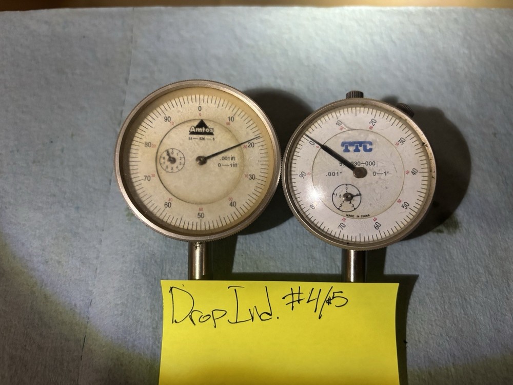 Lot of Dial Indicators .001” Graduation Machinist Gauges Aerospace Brand - Used