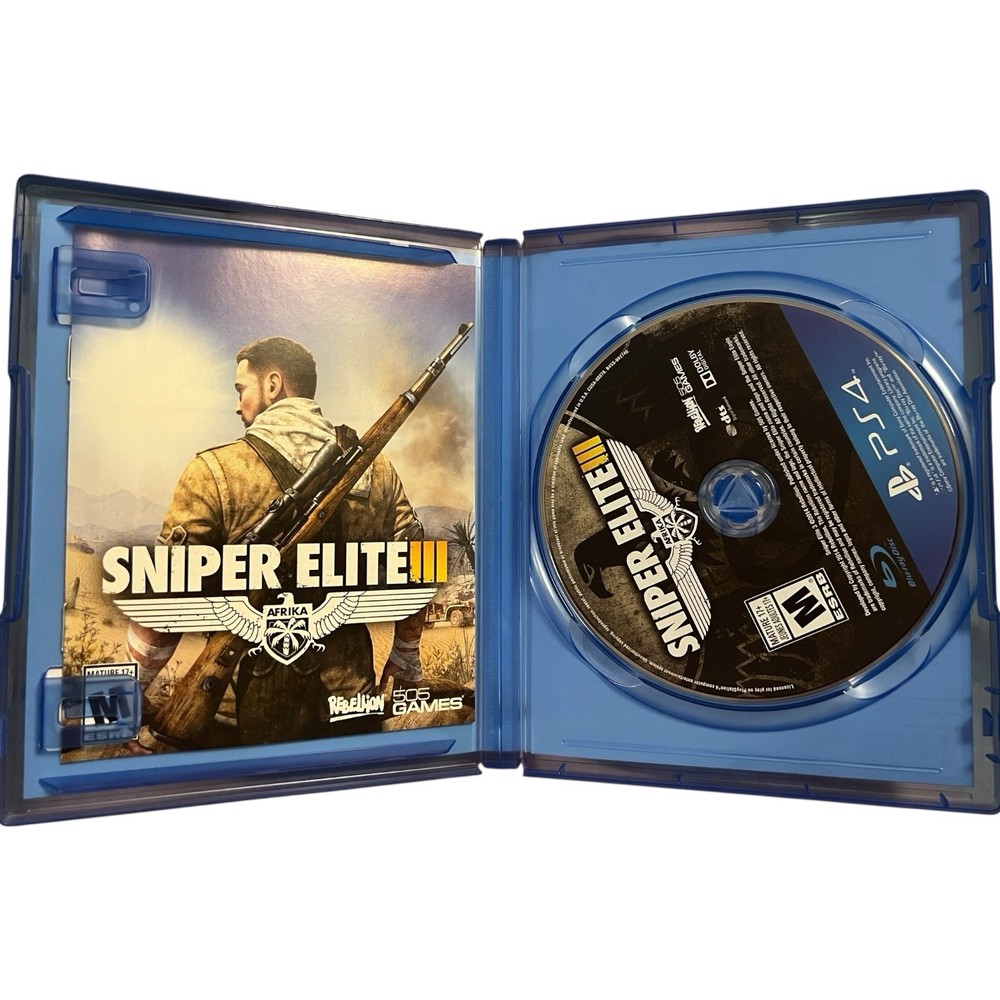 Sniper Elite III 3 Afrika Sony PlayStation 4 PS4 Game 2014 Complete