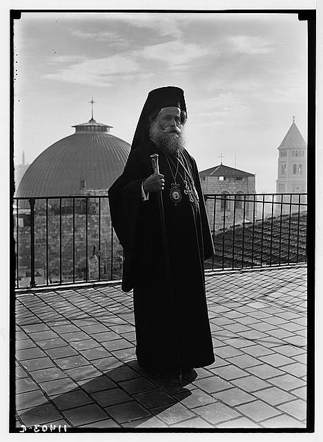 The Greek patriarch,Jerusalem,Israel,Middle East,American Colony Photo,2