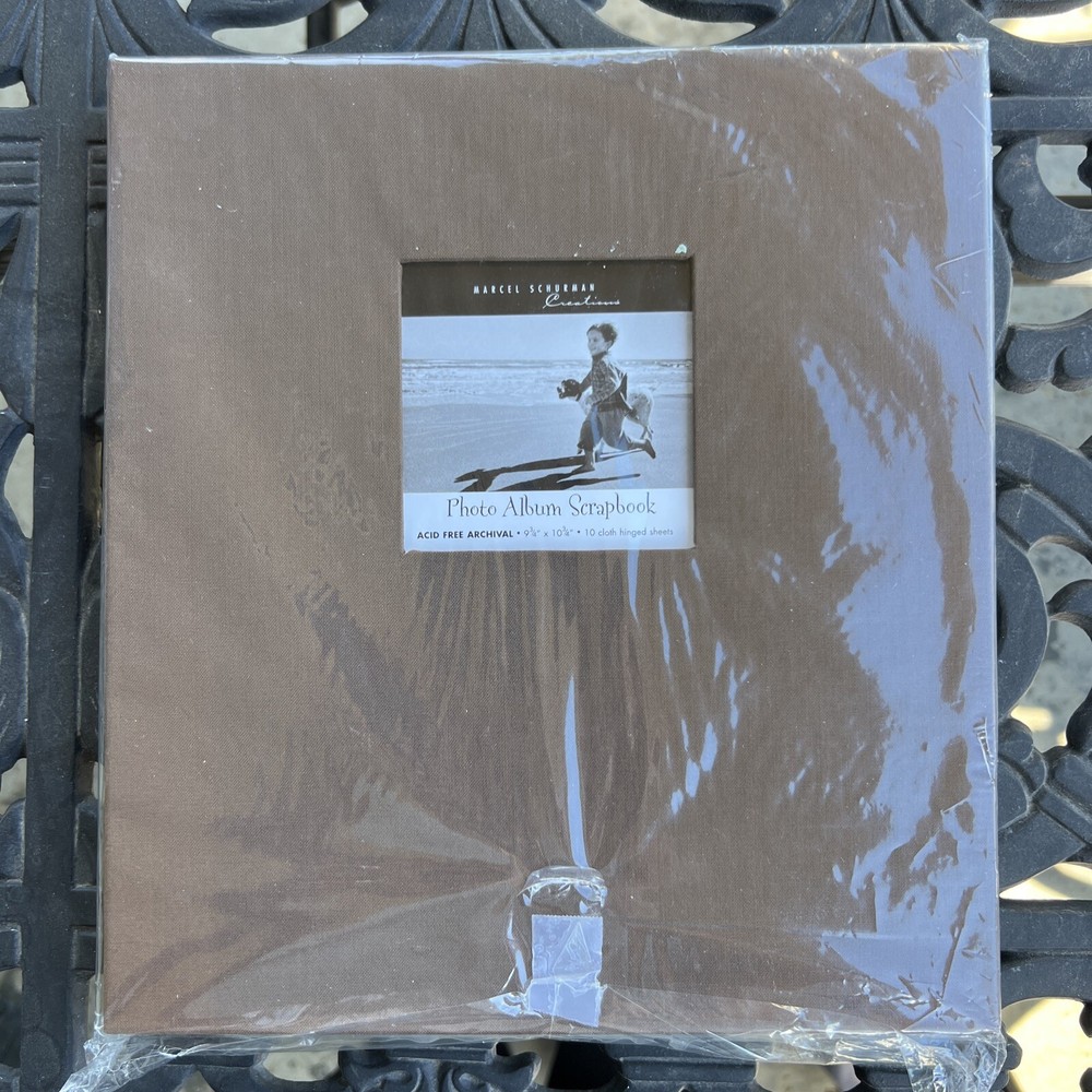 NIP Marcel Schurman Photo Album Scrapbook Acid Free Archival Brown 10 Sheets-image