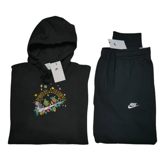 Nike Club Fleece 2 PC Top and Bottom Set Mens Size 2XL Sweatsuit Tracksuit NWT