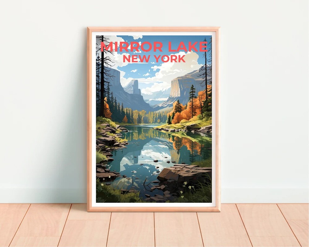 Mirror Lake Art Poster Premium Quality Choose your Size