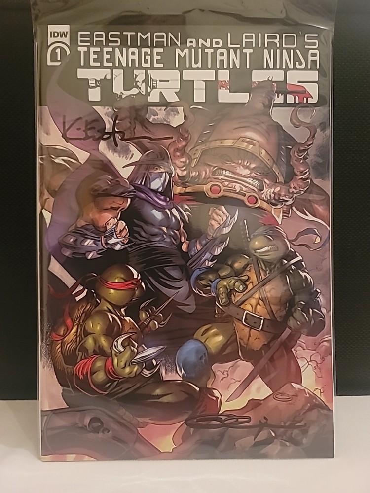 Teenage Mutant Ninja Turtles 1 Signed By Sajad Shad &Kevin Eastman W/COA