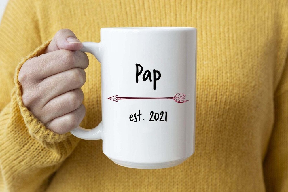 Pap Est 2021 Mug New Pap Arrow Coffee Mug Mug & Coaster Set Coffee Mug For N