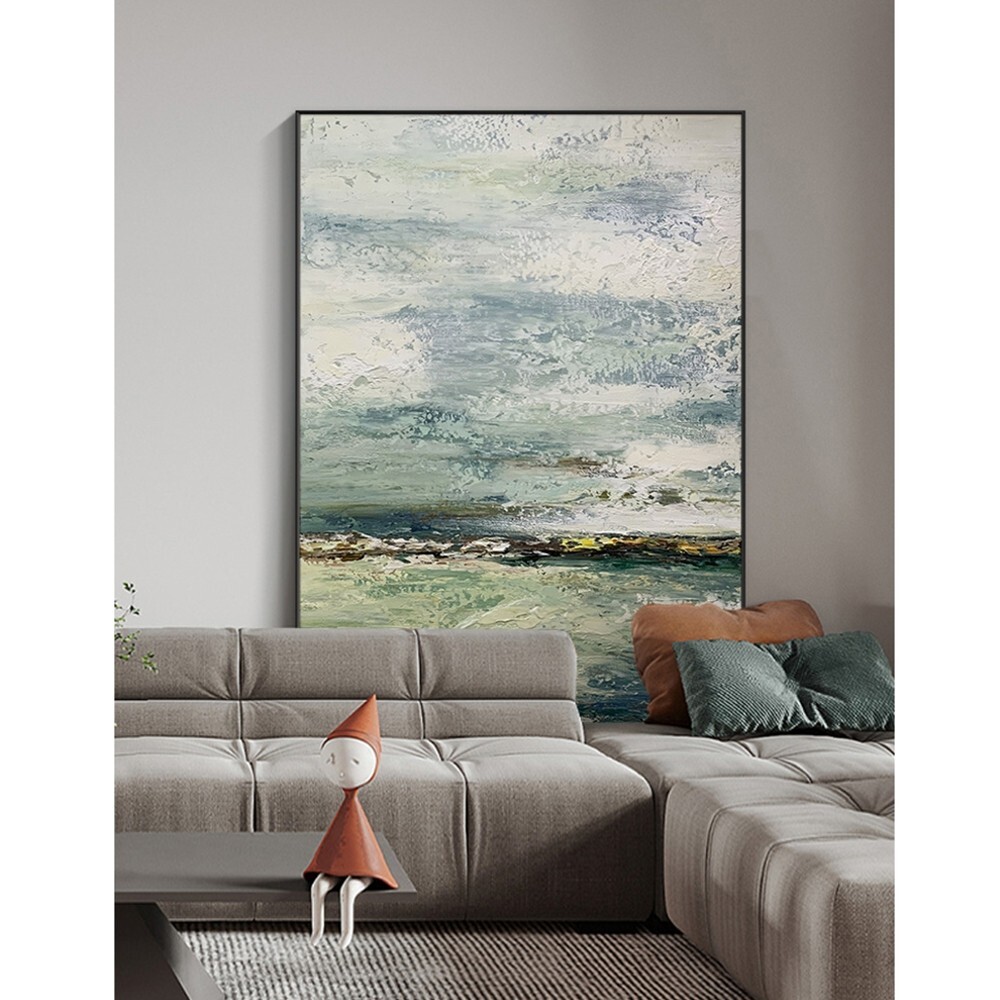 Nordic Style Oil Painting Abstract Handmade Canvas Decorative Mural Unframe