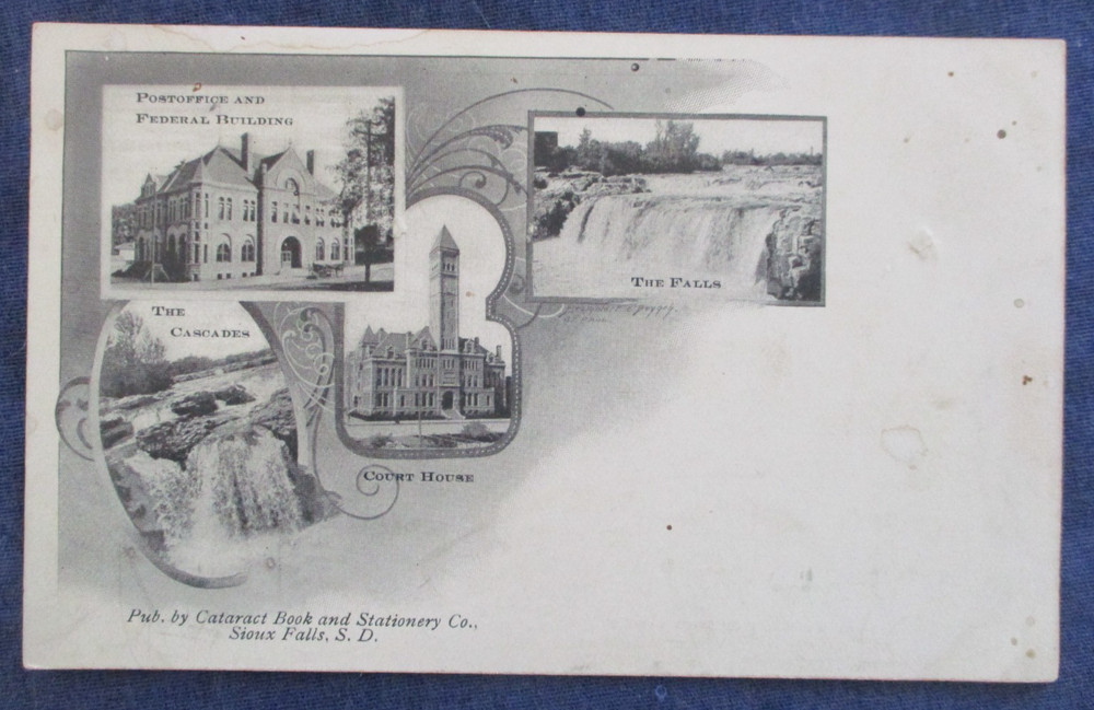 1900s Sioux Falls South Dakota Multi View Postcard
