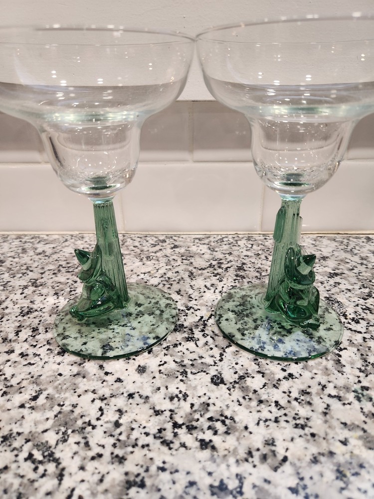 Cristal d'Arques-Durand Siesta Margarita Glasses. Vintage. Set Of Two