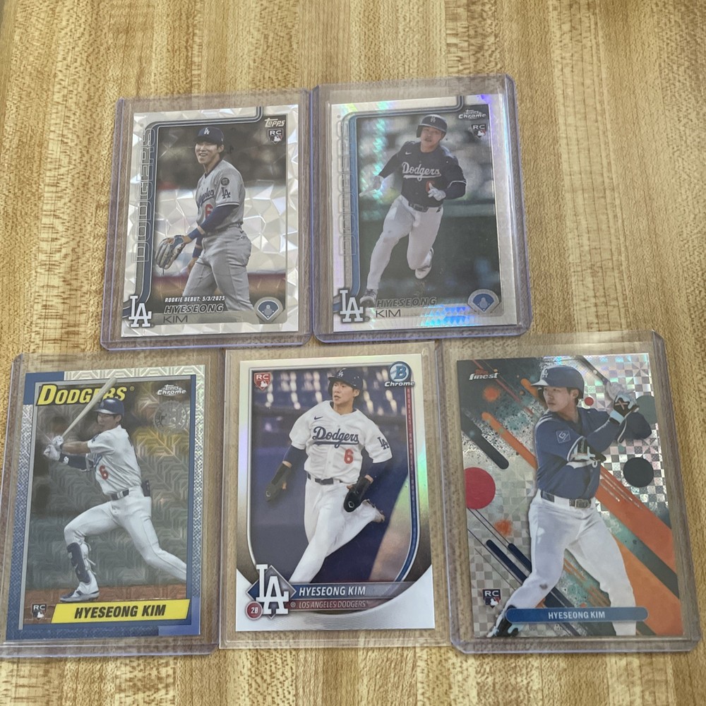 Hyeseong Kim Rookie Refractor Lot Los Angeles Dodgers SSP