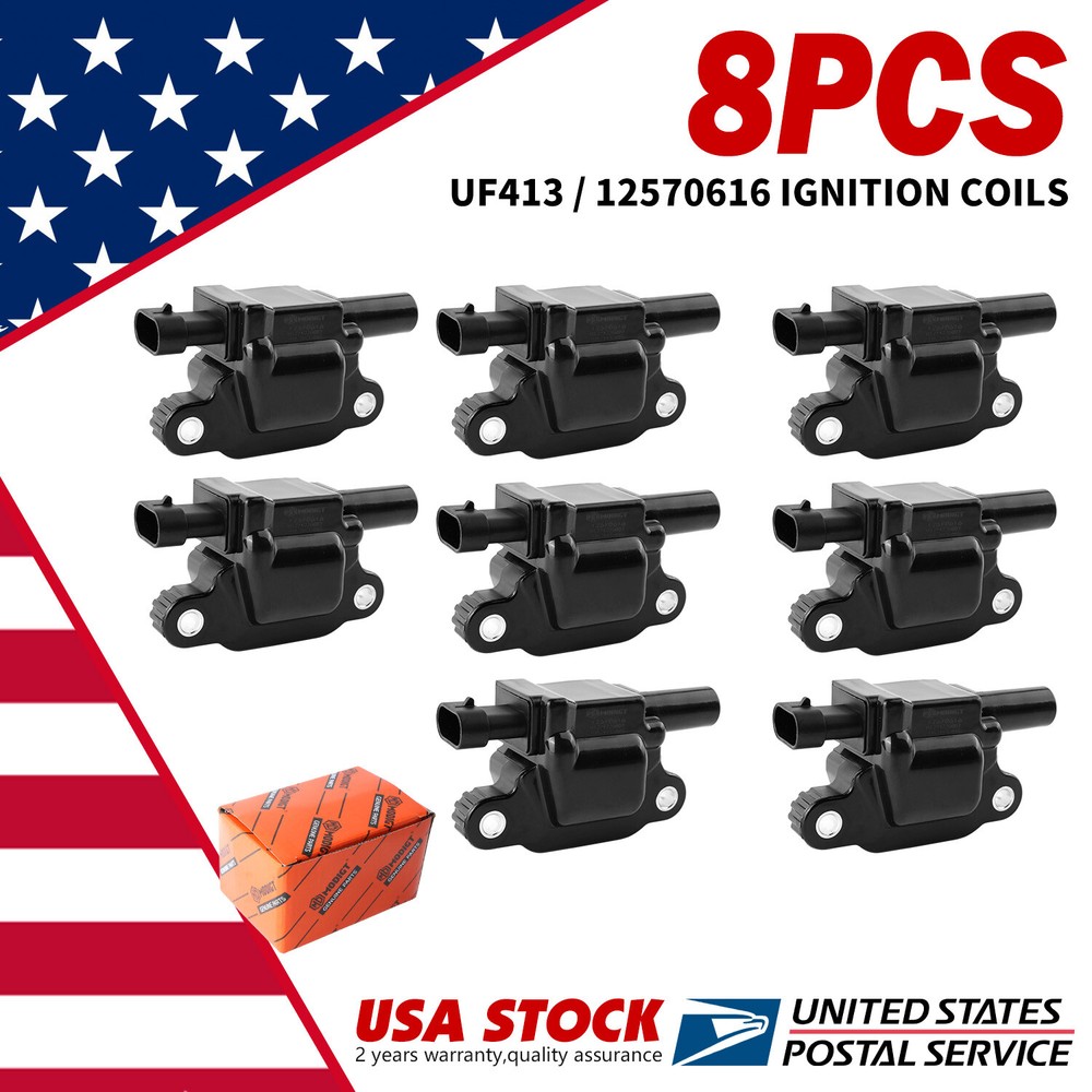 High-Performance Ignition Coil Pack Set of 8 for Chevy Silverado 1500 C1511 UF413