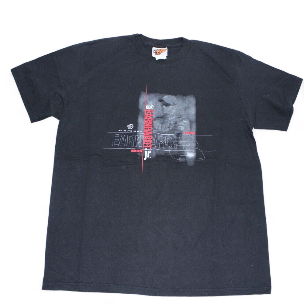 NASCAR T Shirt Mens Large Racing Dale Earnhardt Jr Black Cars Top Casual Sports