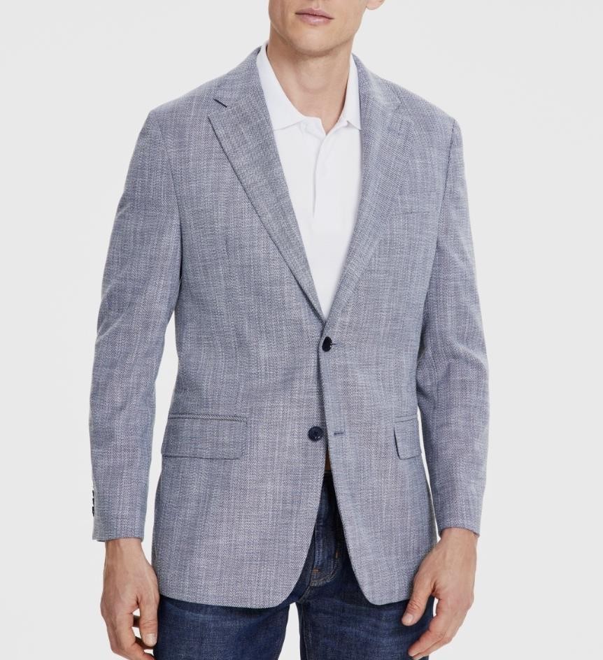 Tommy Hilfiger Mens Modern Fit Woven Sport Coat 48 R NEW $295 GENE1AIK0002