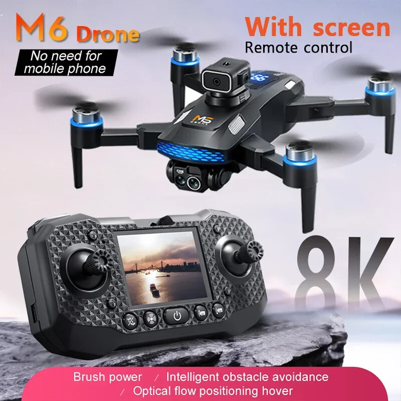 Professional 8K HD Drone with Brushless Motors and Obstacle Avoidance