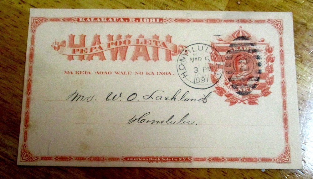 Impressive Vintage 1891 Hawaii Postcard Hawaii Camera Club Meeting