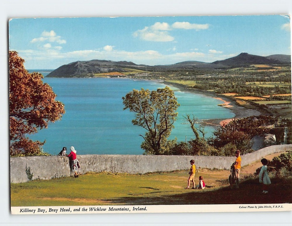 Postcard Killiney Bay Bray Head and the Wicklow Mountains Ireland