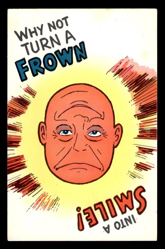 Why Not Turn Your Frown Into A Smile Plastichrome Postcard Massachusetts MA