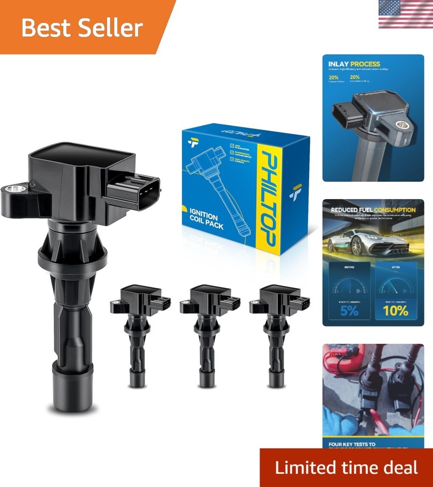 4 High Voltage Ignition Coils for Mazda3 Mazda6 CX7 MX5 Miata