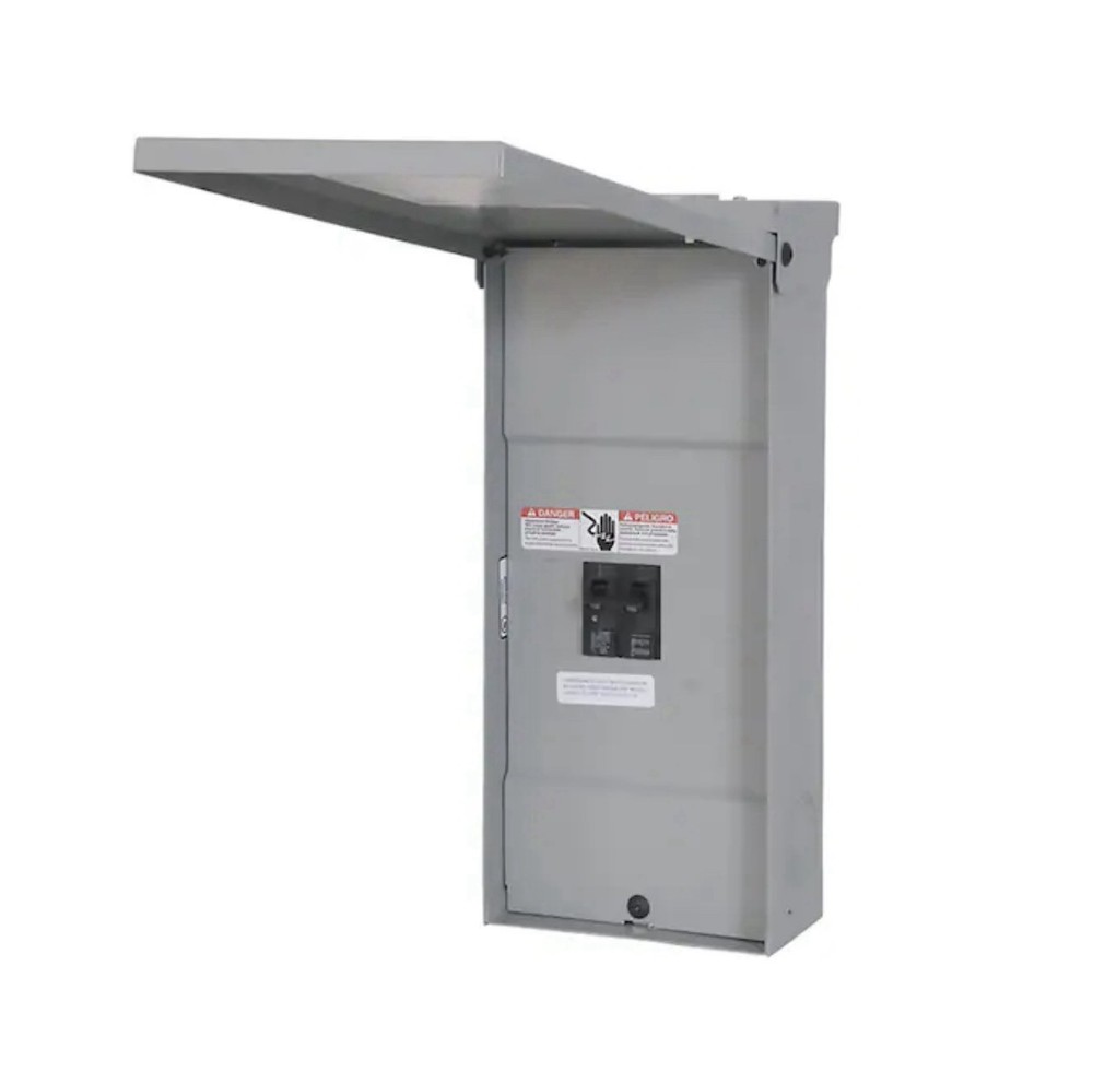 Siemens EQ 100 Amp 2 Space 2 Circuit Bus Bar Main Breaker Outdoor Load Center