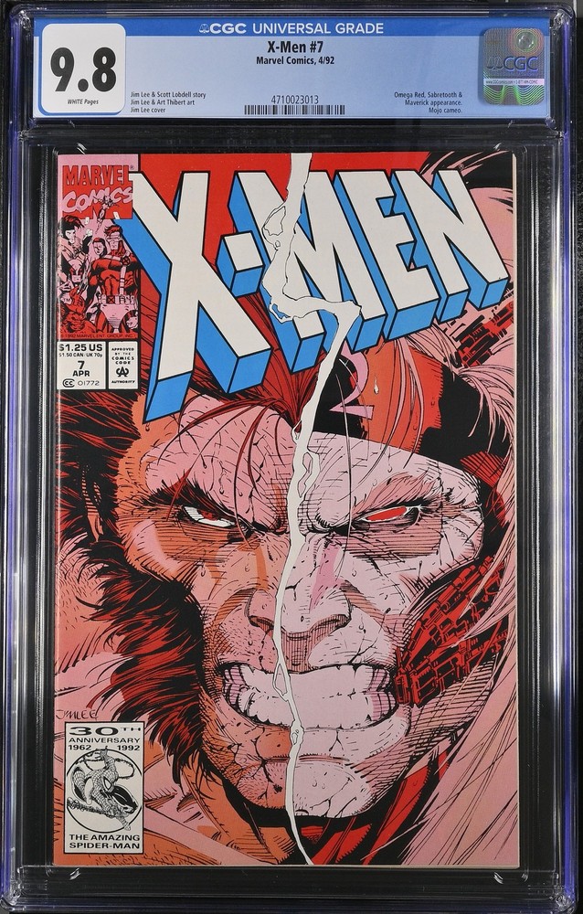 X-Men 7 CGC 9.8 Jim Lee Cover