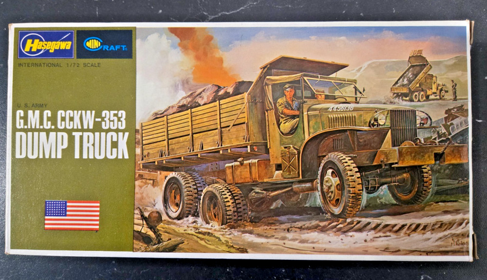 1/72 WW2 US Army GMC CCKW-353 Dump Truck - Hasegawa Minicraft 722
