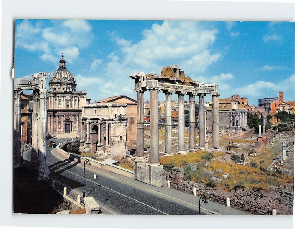 Postcard Roman Forum Rome Italy