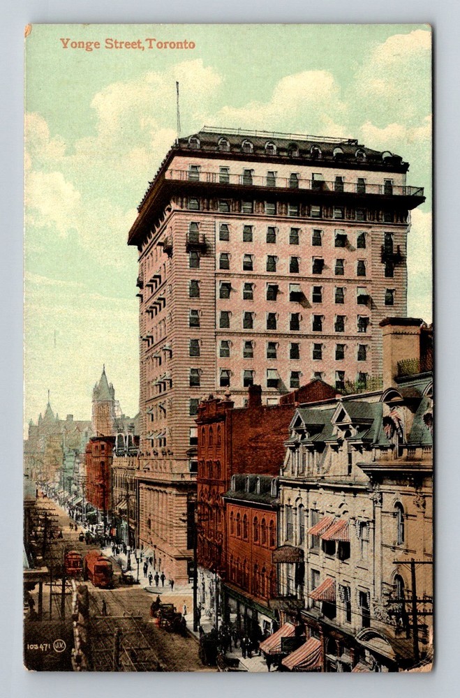 Canada- Toronto Yonge Street Shops Souvenir Old View PC Postal Vintage Postcard