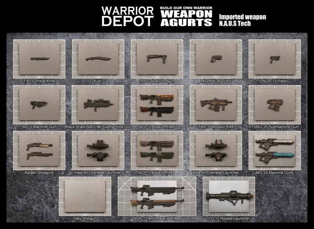 Acid Rain World Standard Weapon Agurts N.A.U.S Tech - 1/18 3.75