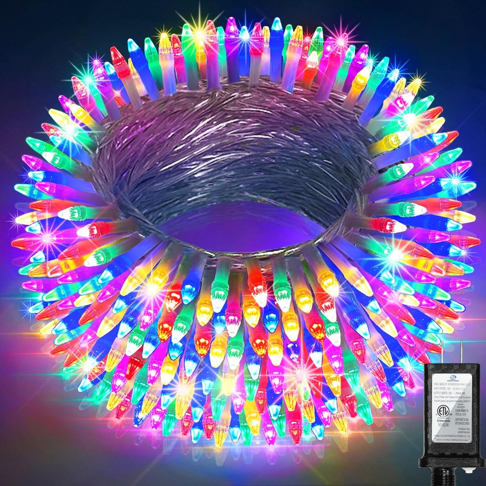 59ft 180 LED Christmas String Lights Indoor Outdoor with 8 Modes Fairy Lights